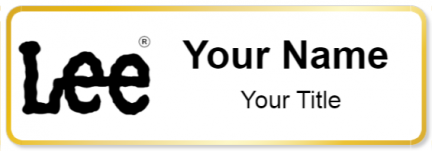 Custom name badges for Lee Jeans