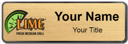 Custom name badges for Lime Fresh Mexican Grill