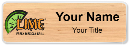 Custom name badges for Lime Fresh Mexican Grill