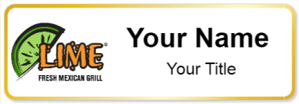 Custom name badges for Lime Fresh Mexican Grill