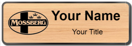 Custom name badges for O F Mossberg & Sons