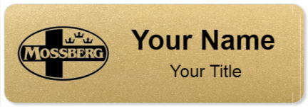 Custom name badges for O F Mossberg & Sons
