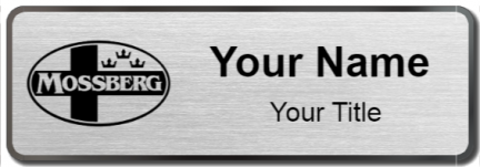 Custom name badges for O F Mossberg & Sons