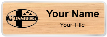 Custom name badges for O F Mossberg & Sons