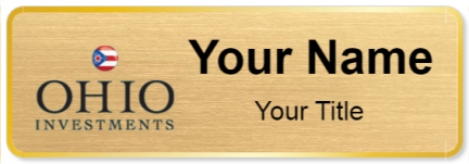 Custom name badges for Ohio Investments