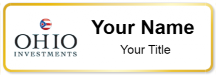 Custom name badges for Ohio Investments
