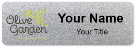 Custom name badges for Olive Garden