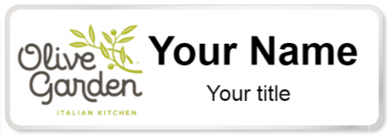 Custom name badges for Olive Garden