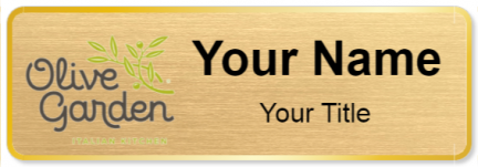 Custom name badges for Olive Garden