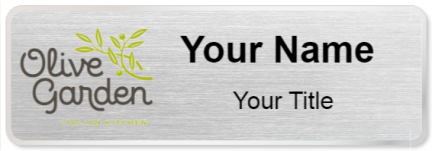 Custom name badges for Olive Garden