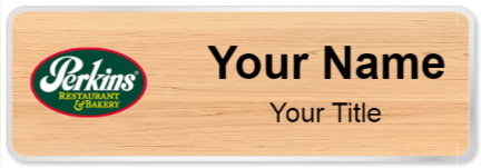 Custom name badges for Perkins Restaurant & Bakery
