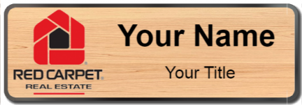 Custom name badges for Red Carpet Real Estate