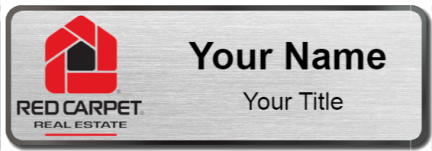 Custom name badges for Red Carpet Real Estate