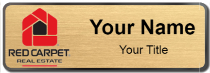 Custom name badges for Red Carpet Real Estate