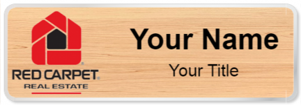 Custom name badges for Red Carpet Real Estate