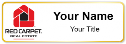 Custom name badges for Red Carpet Real Estate