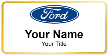 Custom name badges for Ford