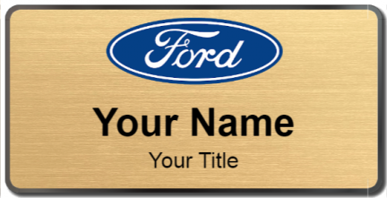 Custom name badges for Ford