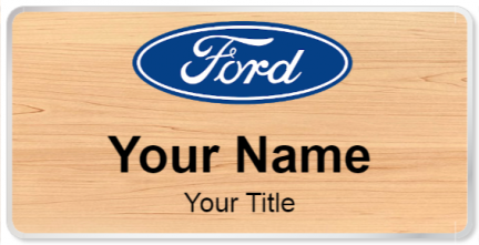 Custom name badges for Ford