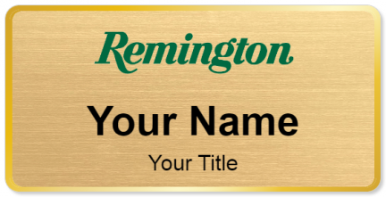 Custom name badges for Remington Arms