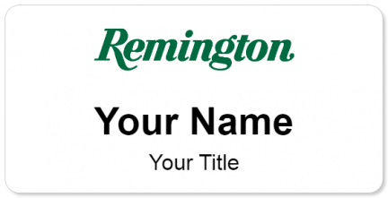 Custom name badges for Remington Arms