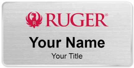 Custom name badges for Sturm Ruger & Company