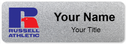 Custom name badges for Russel Athletic