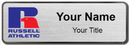 Custom name badges for Russel Athletic