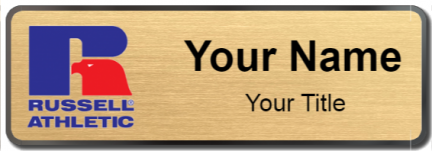 Custom name badges for Russel Athletic