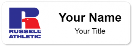 Custom name badges for Russel Athletic