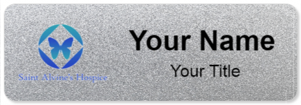 Custom name badges for Saint Alvins Hospice