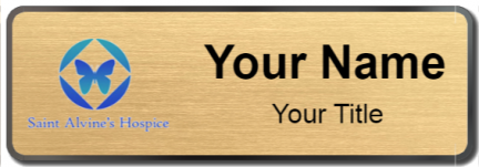 Custom name badges for Saint Alvins Hospice