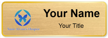 Custom name badges for Saint Alvins Hospice