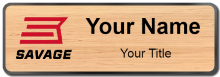 Custom name badges for Savage Arms