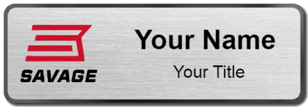 Custom name badges for Savage Arms