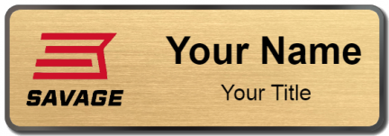 Custom name badges for Savage Arms