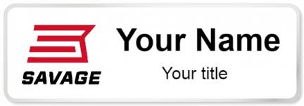 Custom name badges for Savage Arms