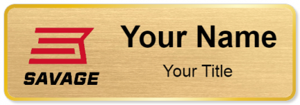 Custom name badges for Savage Arms