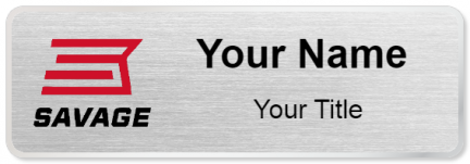 Custom name badges for Savage Arms