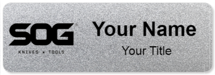 Custom name badges for SOG Knives & Tools