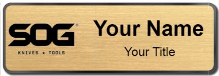 Custom name badges for SOG Knives & Tools