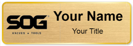 Custom name badges for SOG Knives & Tools