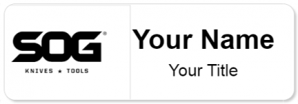 Custom name badges for SOG Knives & Tools