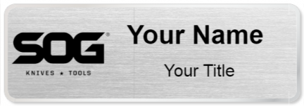 Custom name badges for SOG Knives & Tools