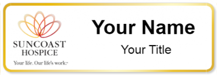 Custom name badges for Suncoast Hospice