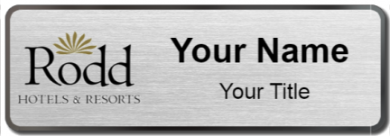 Custom name badges for Rodd Hotel