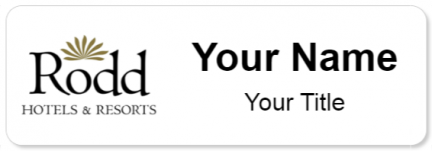 Custom name badges for Rodd Hotel