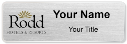 Custom name badges for Rodd Hotel