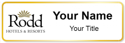 Custom name badges for Rodd Hotel