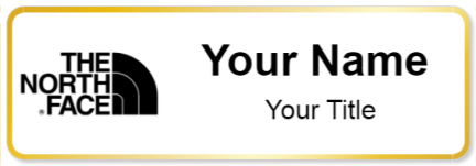 Custom name badges for The North Face